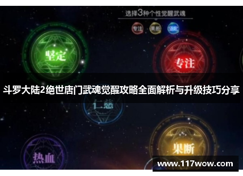 斗罗大陆2绝世唐门武魂觉醒攻略全面解析与升级技巧分享
